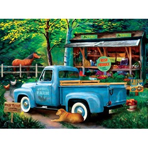 SunsOut (28863) - Tom Wood: "Woodys Farm Stand" - 1000 brikker puslespil