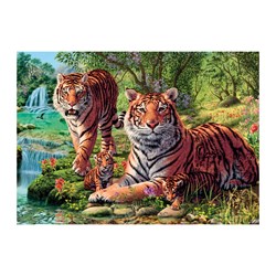Dino (53262) - "Tigers" - 1000 brikker puslespil