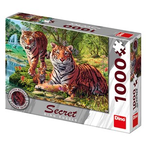 Dino (53262) - "Tigers" - 1000 brikker puslespil