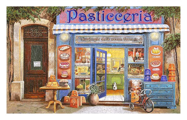 Pintoo (h1998) - Guido Borelli: "Pastry Shop" - 1000 brikker puslespil