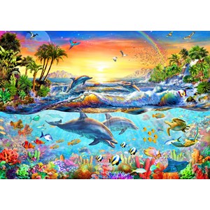 Bluebird Puzzle (70194) - Adrian Chesterman: "Tropical Bay" - 3000 brikker puslespil