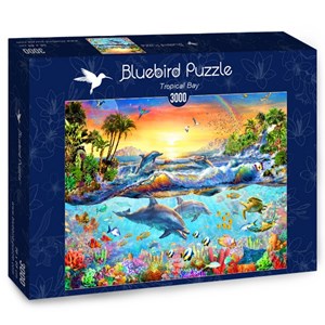 Bluebird Puzzle (70194) - Adrian Chesterman: "Tropical Bay" - 3000 brikker puslespil