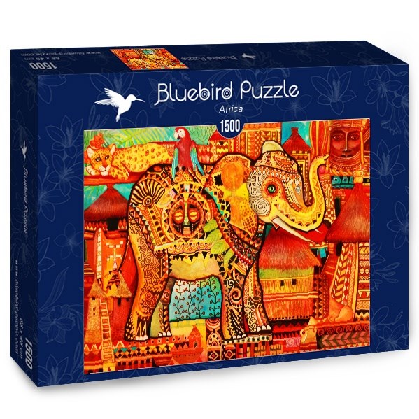 Bluebird Puzzle (70413) - Oxana Zaika: "Africa" - 1500 brikker puslespil