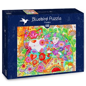 Bluebird Puzzle (70415) - Oxana Zaika: "Flowers" - 1000 brikker puslespil