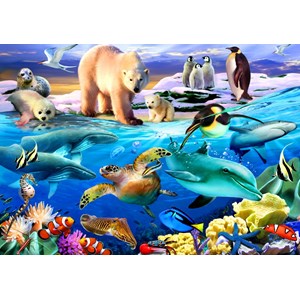 Bluebird Puzzle (70288) - Howard Robinson: "Oceans of Life" - 1000 brikker puslespil
