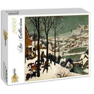Grafika (00698) - Pieter Brueghel the Elder: "Hunters in the Snow" - 2000 brikker puslespil