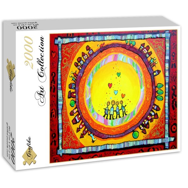 Grafika (00658) - Anne Poire, Patrick Guallino: "Portrait de Famille" - 2000 brikker puslespil