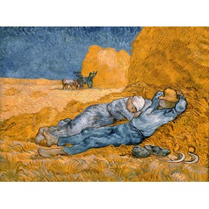 Grafika (00689) - Vincent van Gogh: "La Sieste (d'après Millet), 1890" - 2000 brikker puslespil