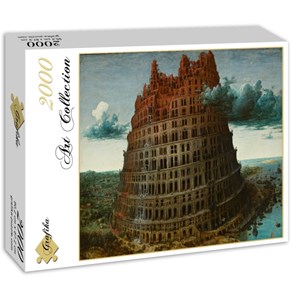 Grafika (00697) - Pieter Brueghel the Elder: "The Tower of Babel" - 2000 brikker puslespil