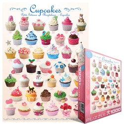 Eurographics (6000-0409) - "Cupcakes" - 1000 brikker puslespil