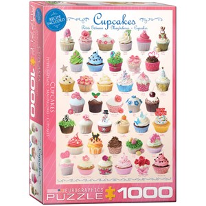 Eurographics (6000-0409) - "Cupcakes" - 1000 brikker puslespil