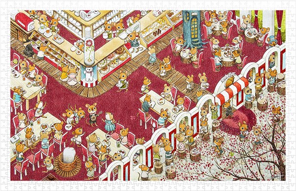 Pintoo (h1923) - "Smart, The Coffee Shop" - 1000 brikker puslespil