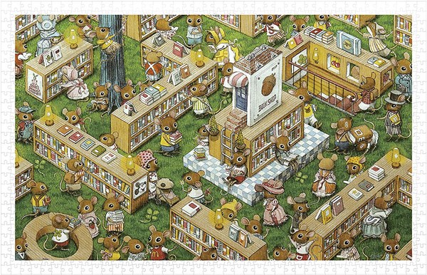 Pintoo (h1023) - "Smart, The Bookstore" - 1000 brikker puslespil