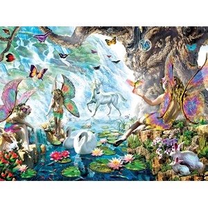 SunsOut (68020) - Adrian Chesterman: "Fairies at the Falls" - 1000 brikker puslespil