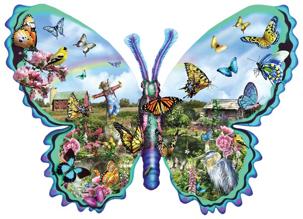 SunsOut (95056) - Lori Schory: "Butterfly Farm" - 1000 brikker puslespil
