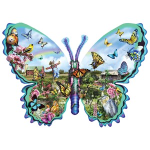 SunsOut (95056) - Lori Schory: "Butterfly Farm" - 1000 brikker puslespil