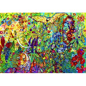 Bluebird Puzzle (70409) - Sally Rich: "The Rainforest" - 1500 brikker puslespil