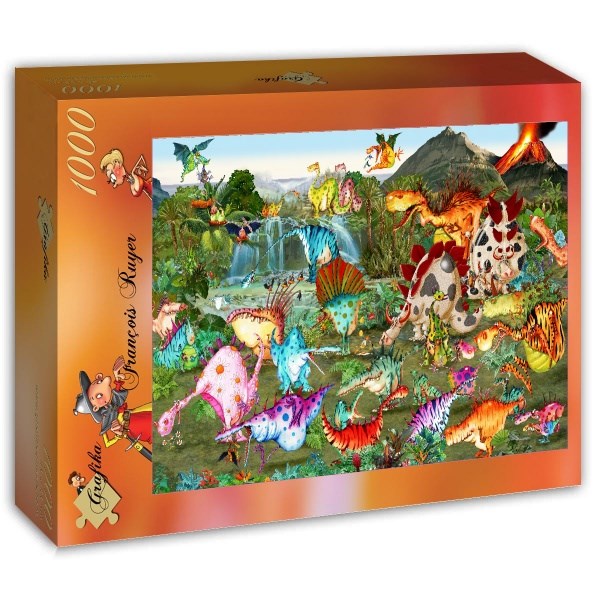 Grafika (t-00942) - François Ruyer: "Prehistory" - 1000 brikker puslespil