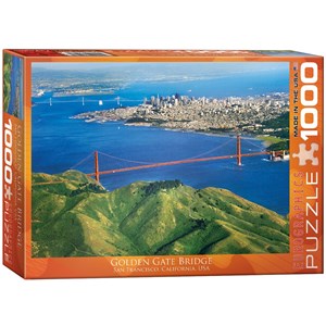 Eurographics (6000-0548) - "Golden Gate Bridge, CA" - 1000 brikker puslespil