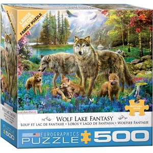 Eurographics (6500-5360) - "Wolf Lake Fantasy" - 500 brikker puslespil