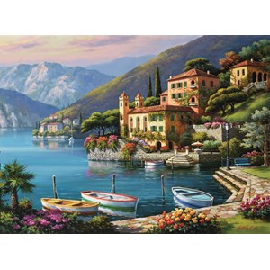 Ravensburger (14797) - "View on Villa Bella" - 500 brikker puslespil