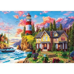 Educa (18507) - "Lighthouse Near The Ocean" - 3000 brikker puslespil