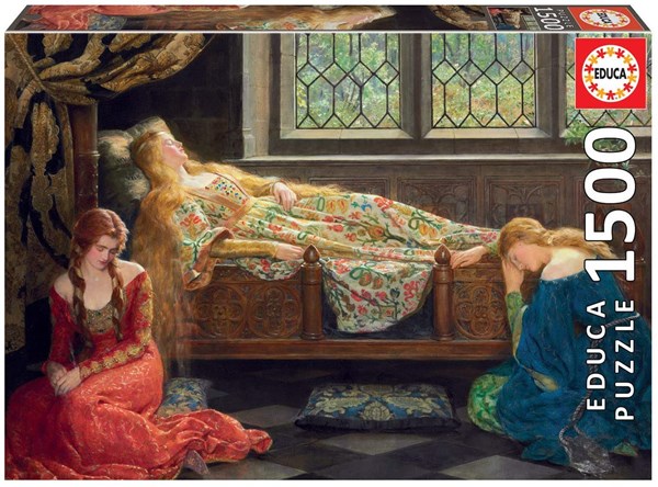 Educa (18464) - John Collier: "The Sleeping Beauty" - 1500 brikker puslespil