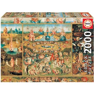 Educa (18505) - Hieronymus Bosch: "Lysternes have" - 2000 brikker puslespil