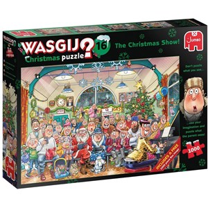 Jumbo (19183) - "Wasgij Christmas 16, Christmas Show!" - 1000 brikker puslespil