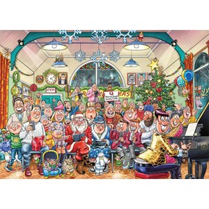 Jumbo (19183) - "Wasgij Christmas 16, Christmas Show!" - 1000 brikker puslespil