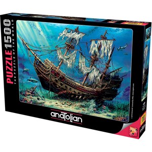 Anatolian (4558) - "Skibsvrag På Havets Bund" - 1500 brikker puslespil