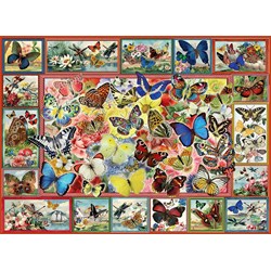 Anatolian (1094) - Barbara Behr: "Sommerfugle Collage" - 1000 brikker puslespil