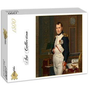 Grafika (01191) - Jacques-Louis David: "The Emperor Napoleon in his study at the Tuileries, 1812" - 1500 brikker puslespil