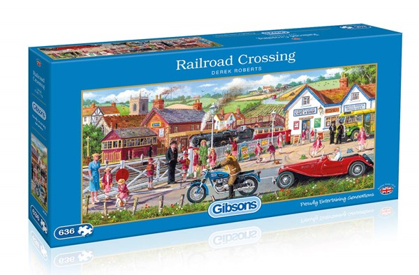 Gibsons (G4046) - Derek Roberts: "Railroad Crossing" - 636 brikker puslespil