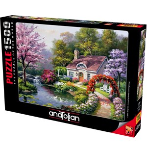 Anatolian (4556) - Sung Kim: "Spring Cottage In Full Bloom" - 1500 brikker puslespil