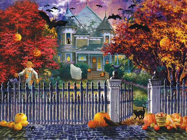 SunsOut (19227) - Nicky Boehme: "Halloween House" - 1000 brikker puslespil