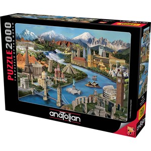 Anatolian (3941) - Daniela Pirola: "Popular Landmarks" - 2000 brikker puslespil