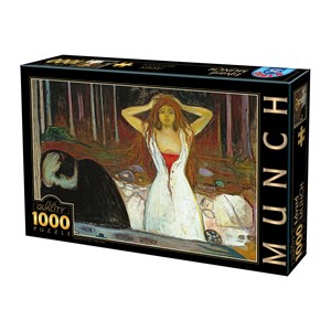 D-Toys (75109) - Edvard Munch: "Ashes" - 1000 brikker puslespil