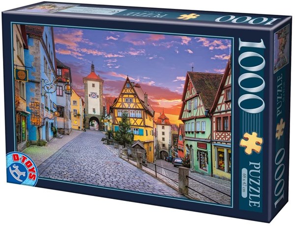 D-Toys (74737) - "Rothenburg, Germany" - 1000 brikker puslespil