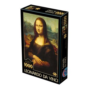 D-Toys (72689) - Leonardo Da Vinci: "Mona Lisa" - 1000 brikker puslespil