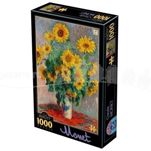 D-Toys (75864) - Claude Monet: "Buket af solsikker" - 1000 brikker puslespil