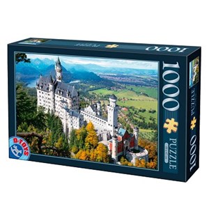 D-Toys (70654) - "Neuschwanstein Castle, Germany" - 1000 brikker puslespil