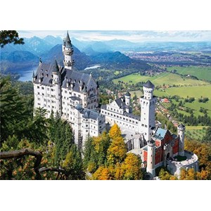 D-Toys (70654) - "Neuschwanstein Castle, Germany" - 1000 brikker puslespil