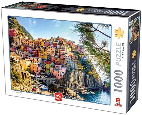 Deico (76809) - "Cinque Terre, Italy" - 1000 brikker puslespil
