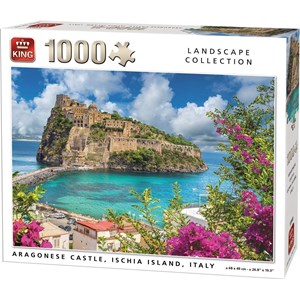 King International (55948) - "Argonese Castle, Ischia Island, Italy" - 1000 brikker puslespil