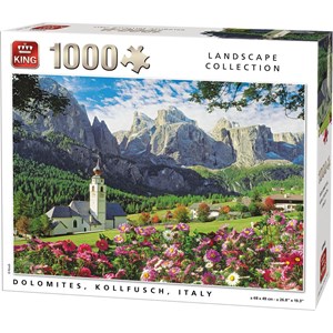 King International (55940) - "Dolomites, Kollfusch, Italy" - 1000 brikker puslespil