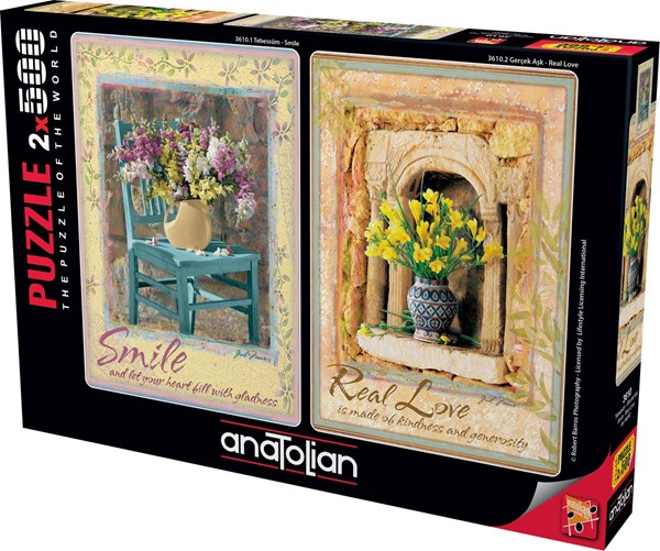 Anatolian (3610) - "Smile, Real Love" - 500 brikker puslespil