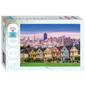 Step Puzzle (79141) - "The Painted Ladies of San Francisco" - 1000 brikker puslespil