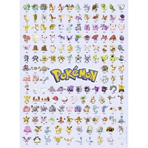 Ravensburger (14781) - "Pokémon, Pokédex First Generation" - 500 brikker puslespil