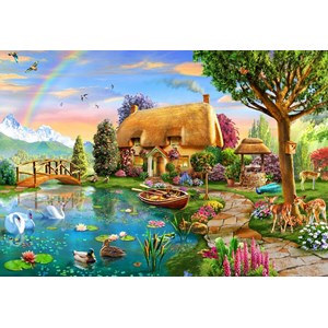 Bluebird Puzzle (70254) - Adrian Chesterman: "Lakeside Cottage" - 6000 brikker puslespil